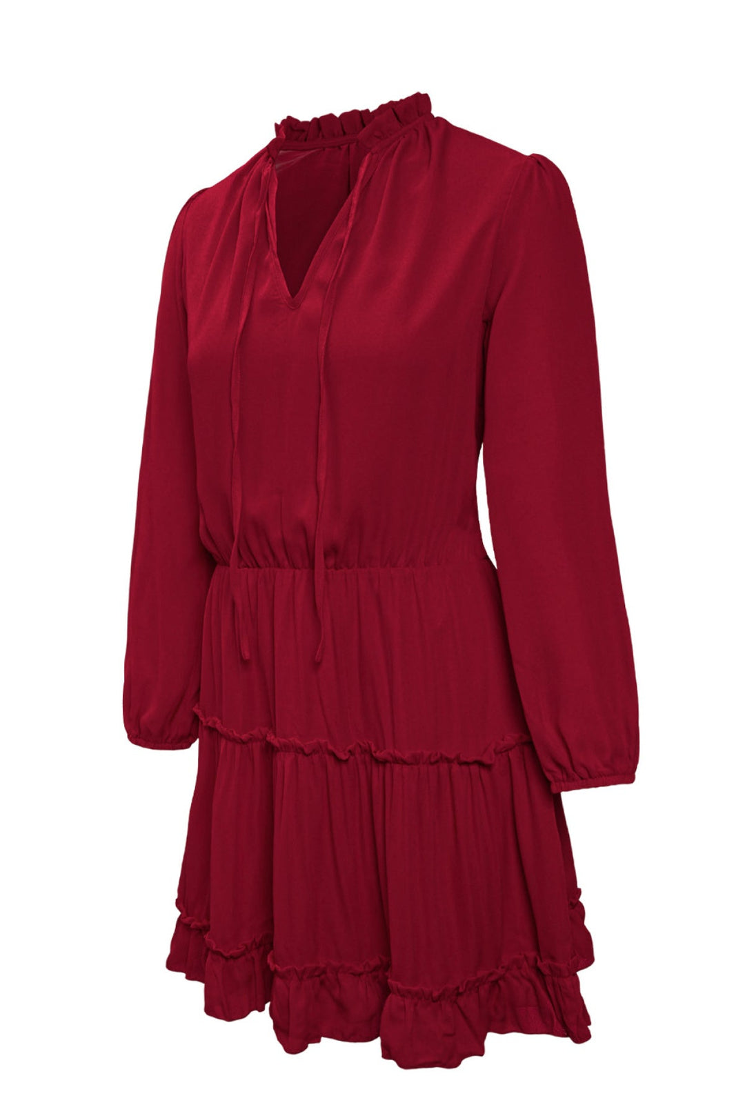 Ruffle Tiered Dress - Mini Dress