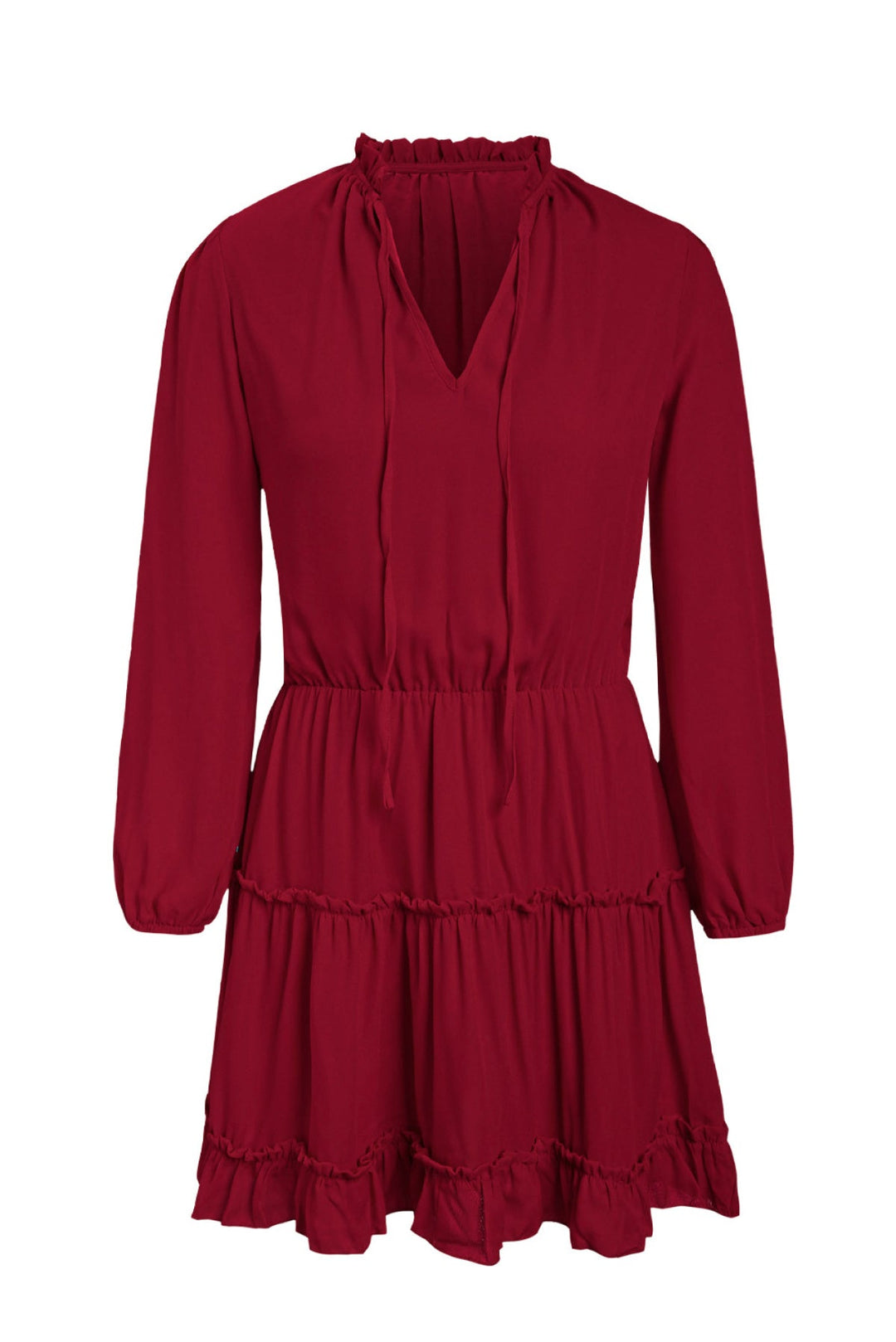 Ruffle Tiered Dress - Mini Dress