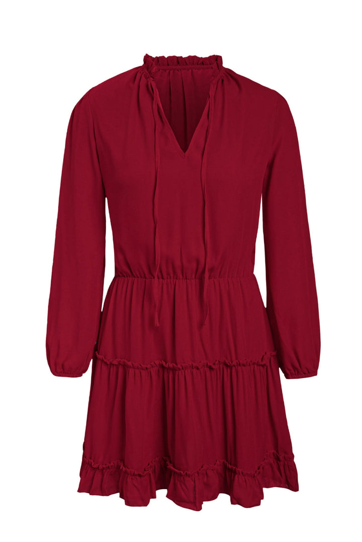 Ruffle Tiered Dress - Mini Dress
