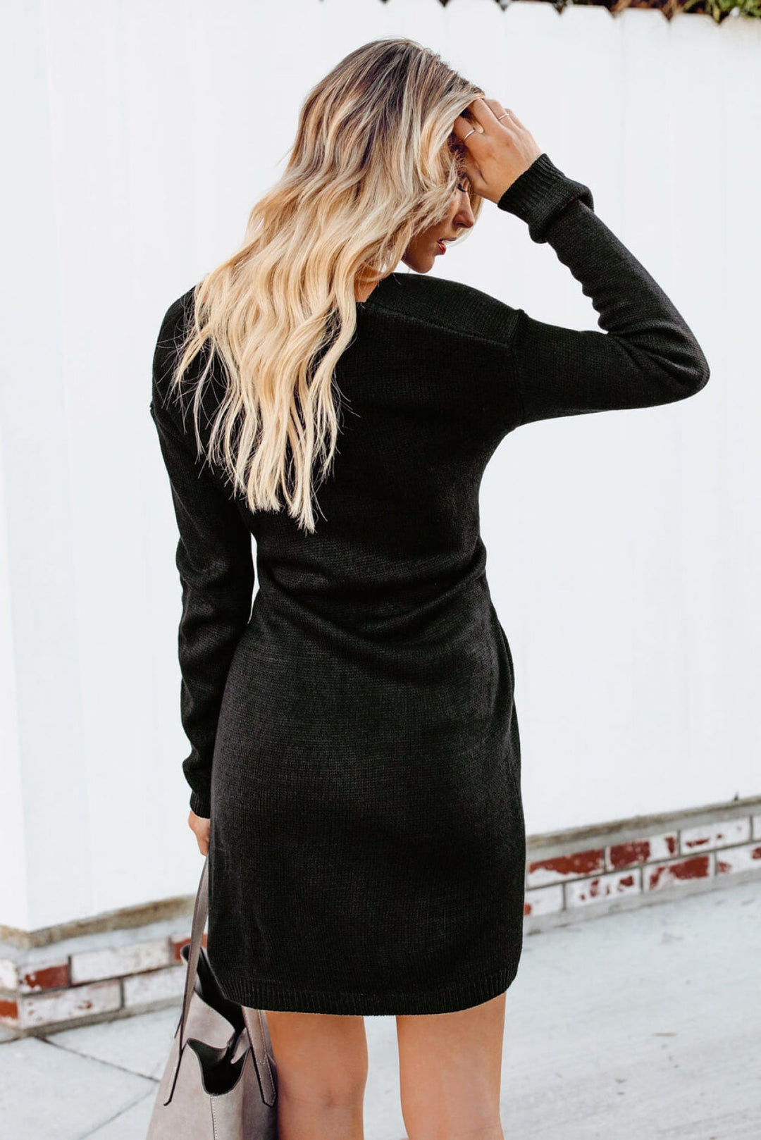 Tie Sweater Dress