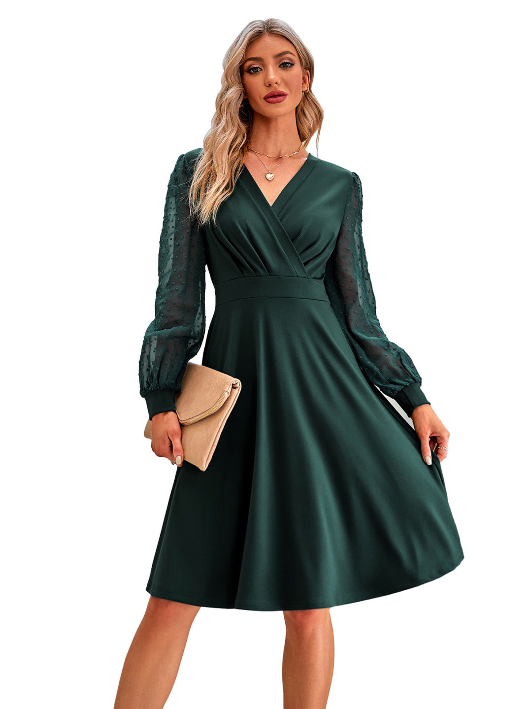 Swiss Dot Dress - Mini Dress