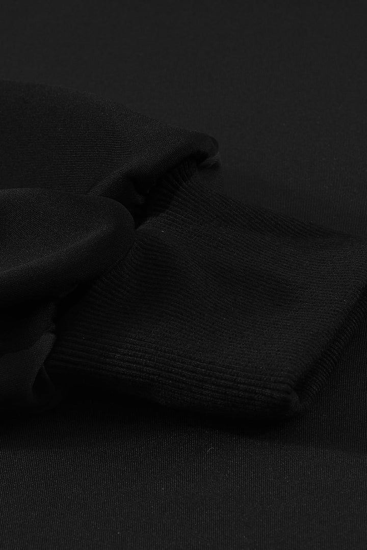 Solid Drop-Shoulder Pullover Sweatshirt