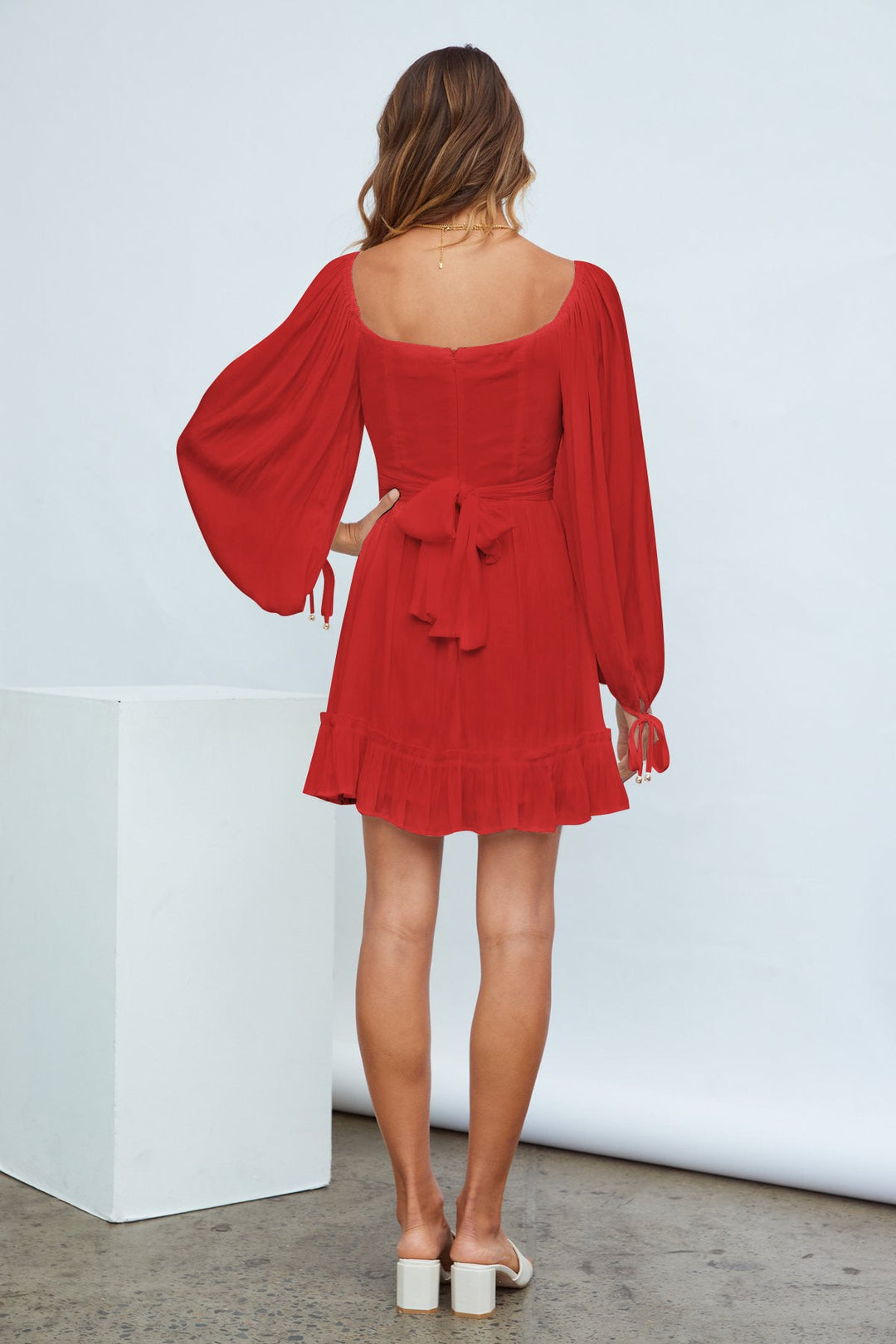 Ruffle Hem A-line Dress