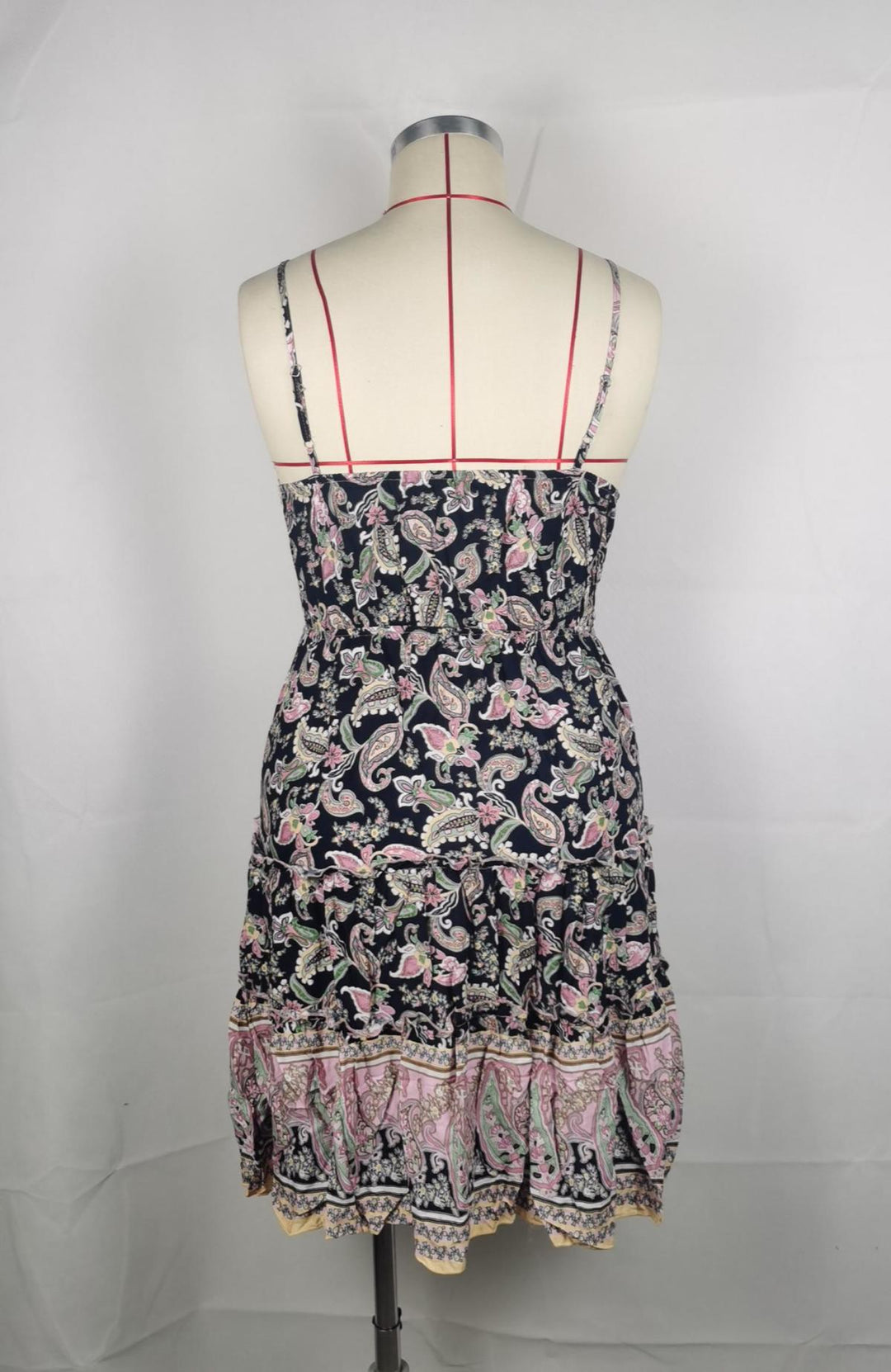 Boho Floral Sleeveless Belted Cami Dress