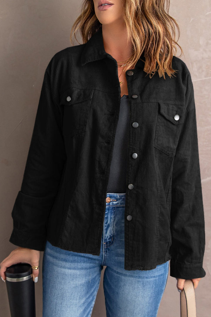 Corduroy Buttoned Jacket