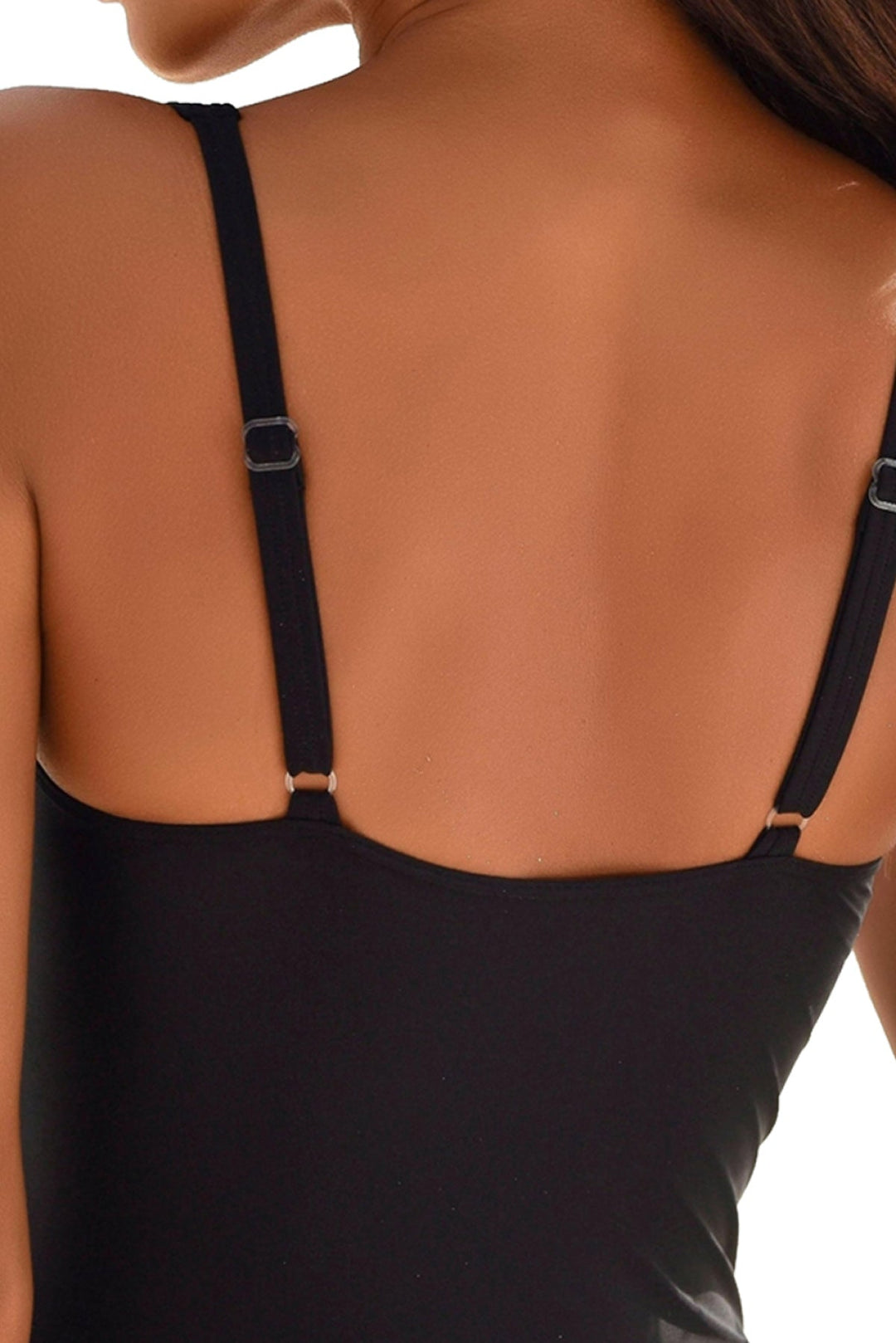 Black Boho Print One Piece Swimwear