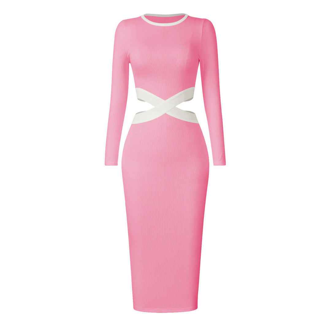 Colorblock Maxi Tube Dress