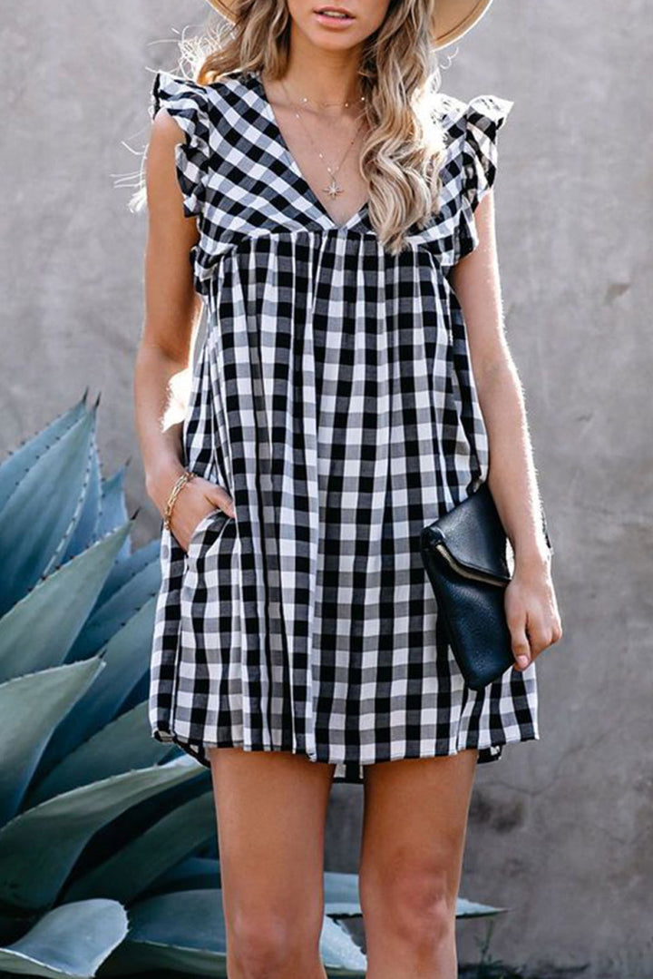 Pocketed Babydoll - Mini Dress