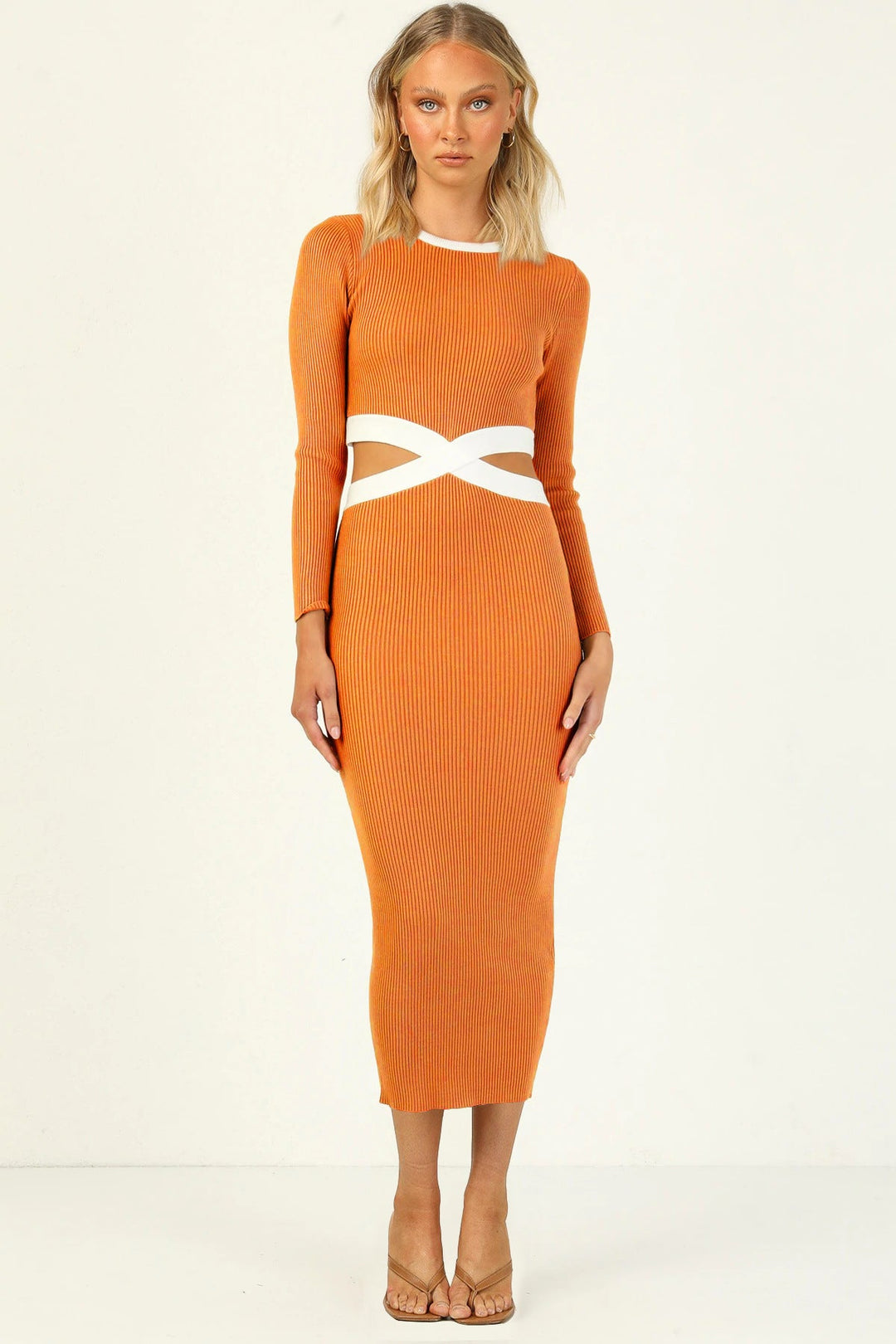 Colorblock Maxi Tube Dress