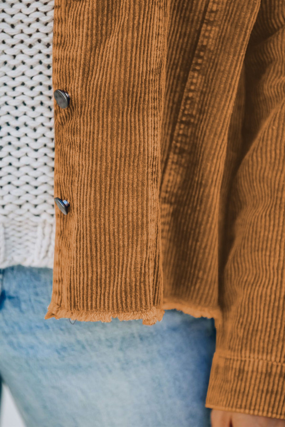 Corduroy Buttoned Jacket
