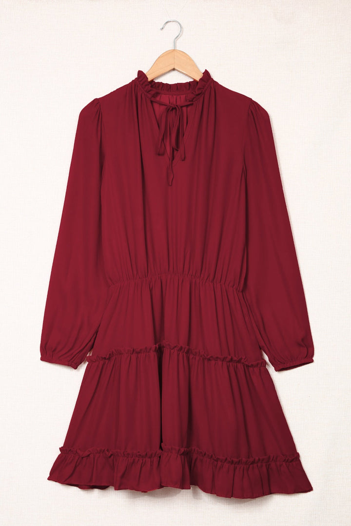 Ruffle Tiered Dress - Mini Dress