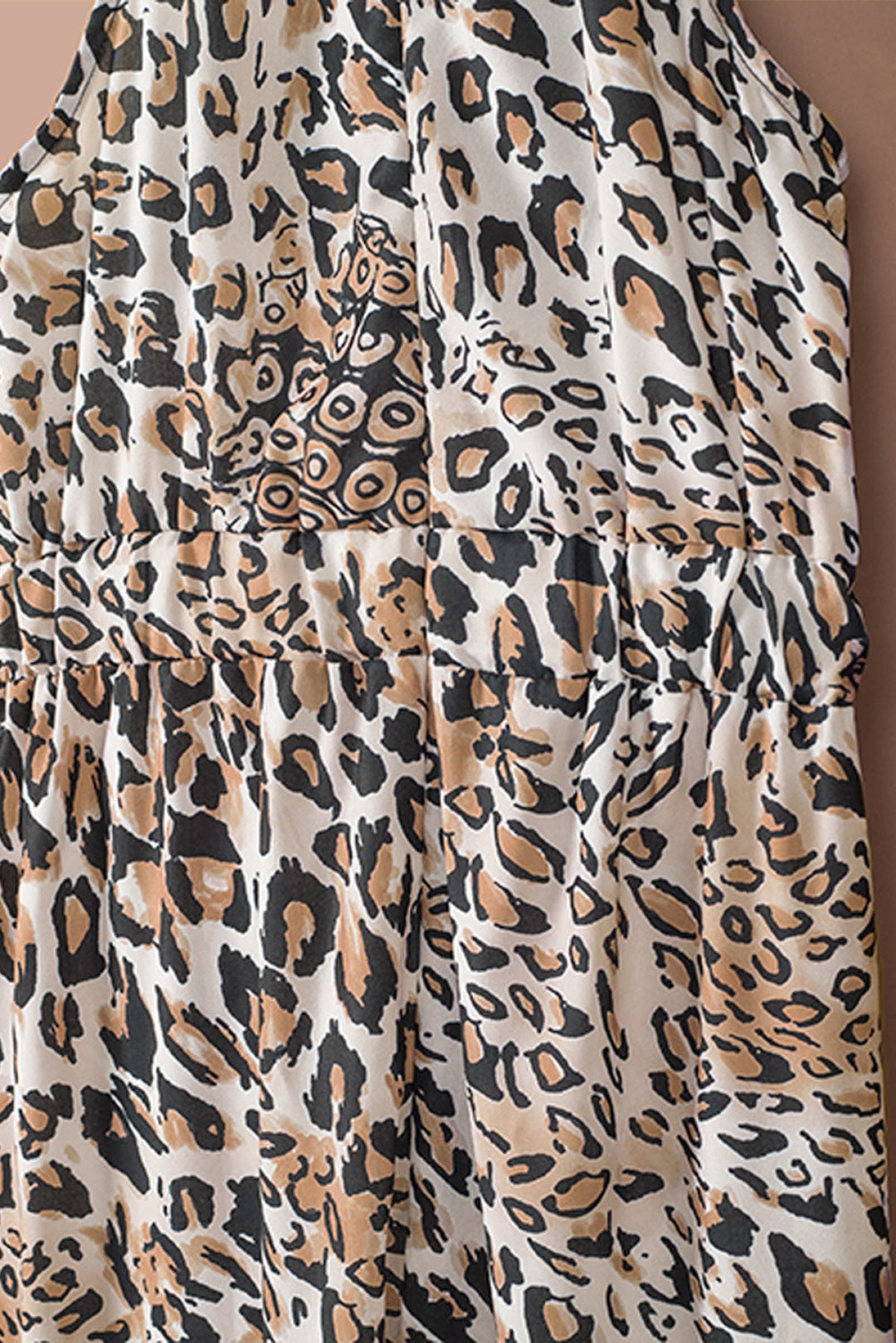 Leopard Sleeveless Cropped Jumpsuit