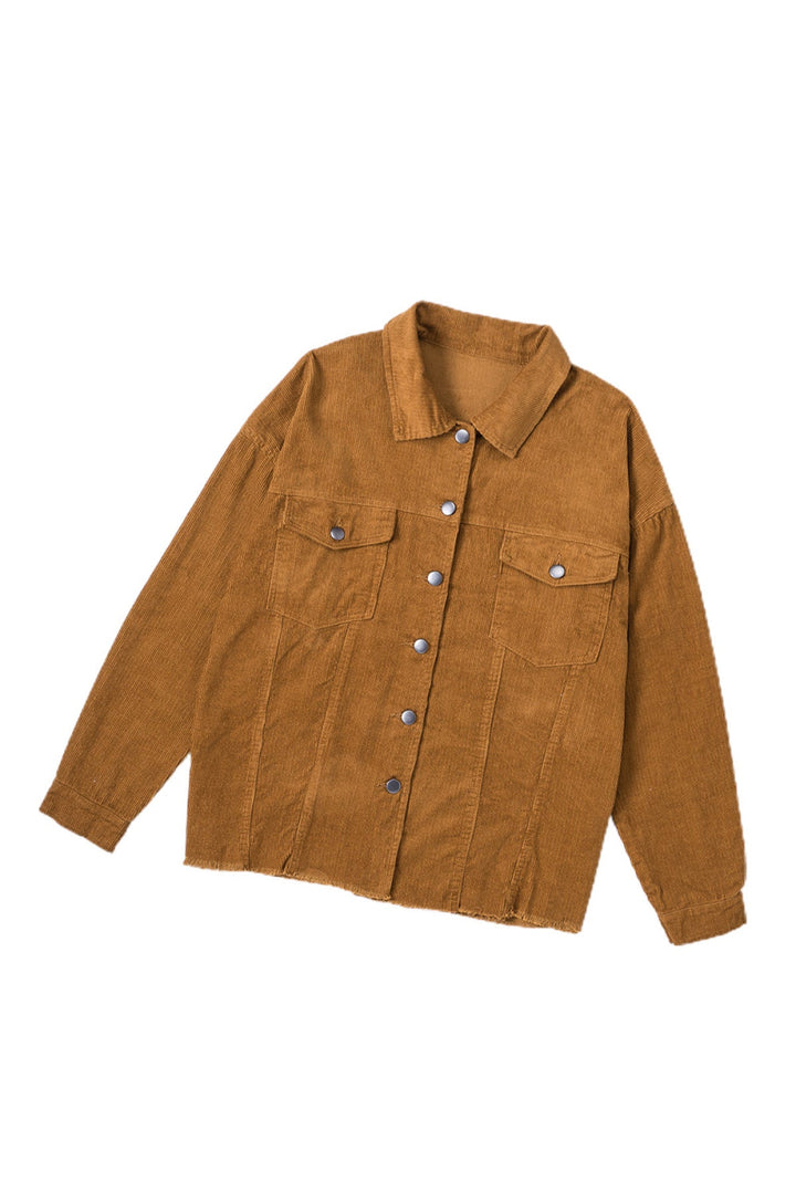 Corduroy Buttoned Jacket