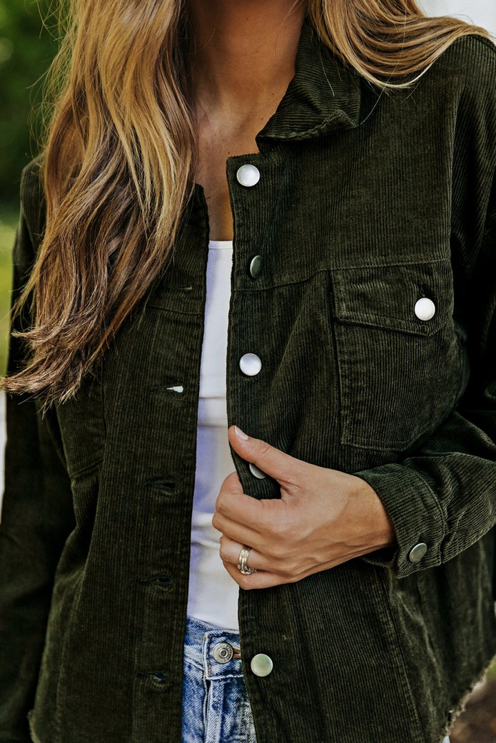 Corduroy Buttoned Jacket