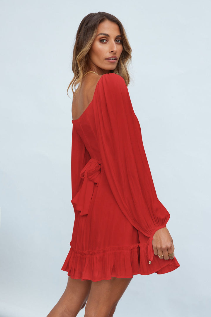 Ruffle Hem A-line Dress