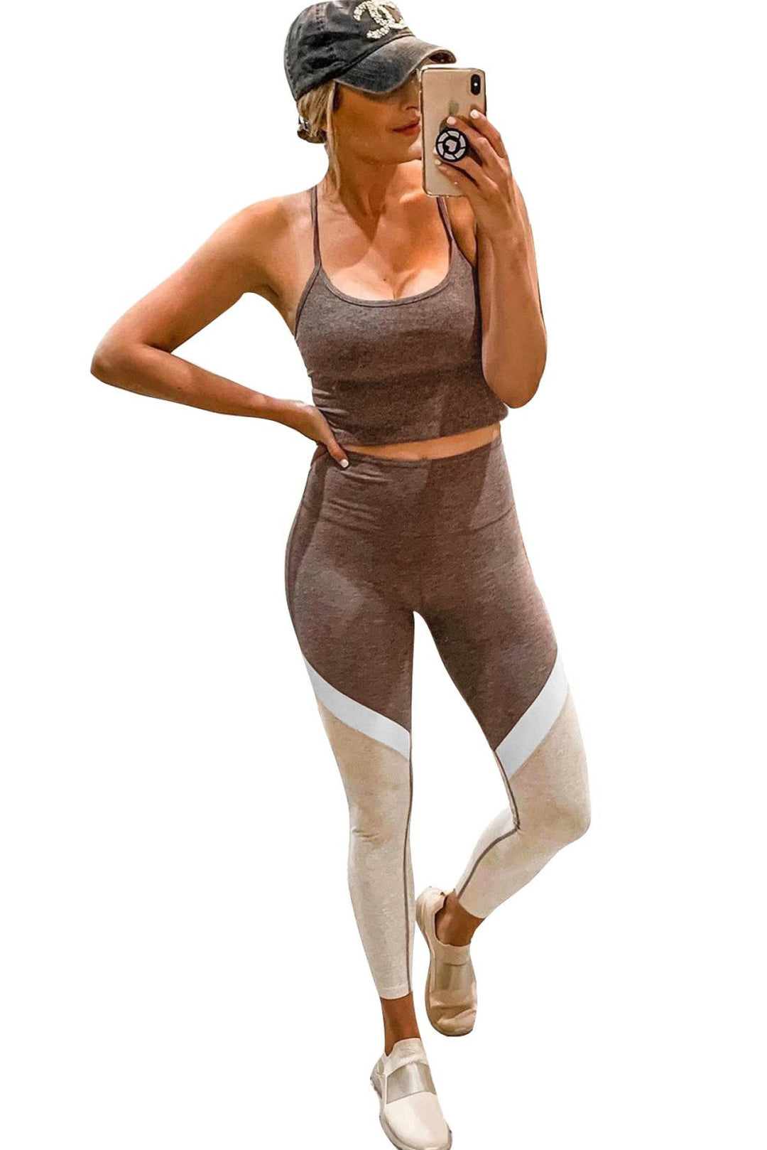Cami Top And High Waist Leggings - Sports Wear
