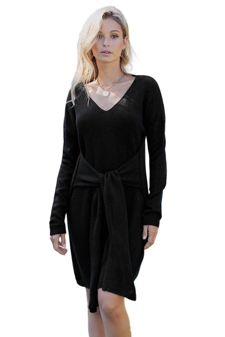 Tie Sweater Dress