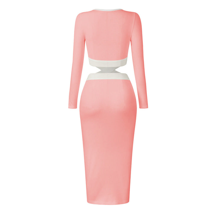 Colorblock Maxi Tube Dress