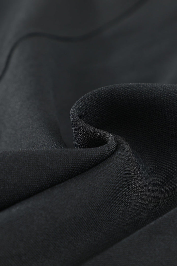 Buttoned Lapel Collar Blazer