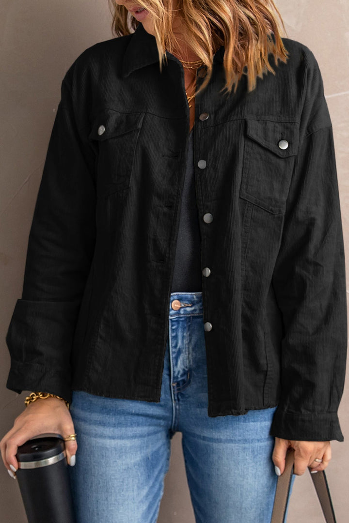 Corduroy Buttoned Jacket