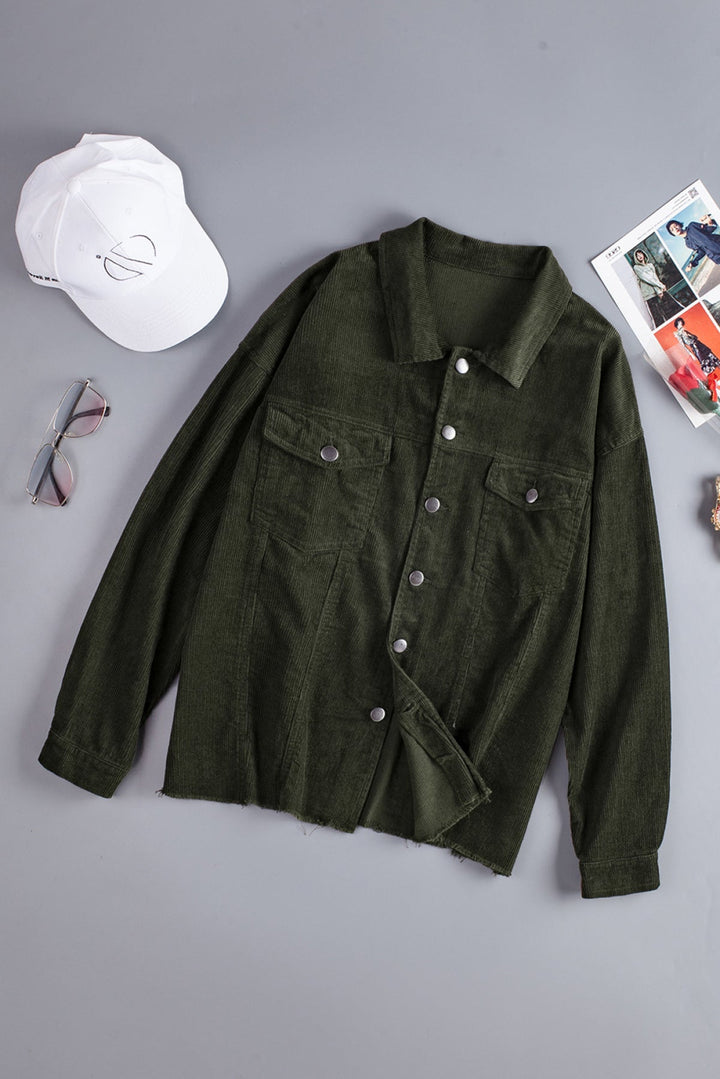 Corduroy Buttoned Jacket