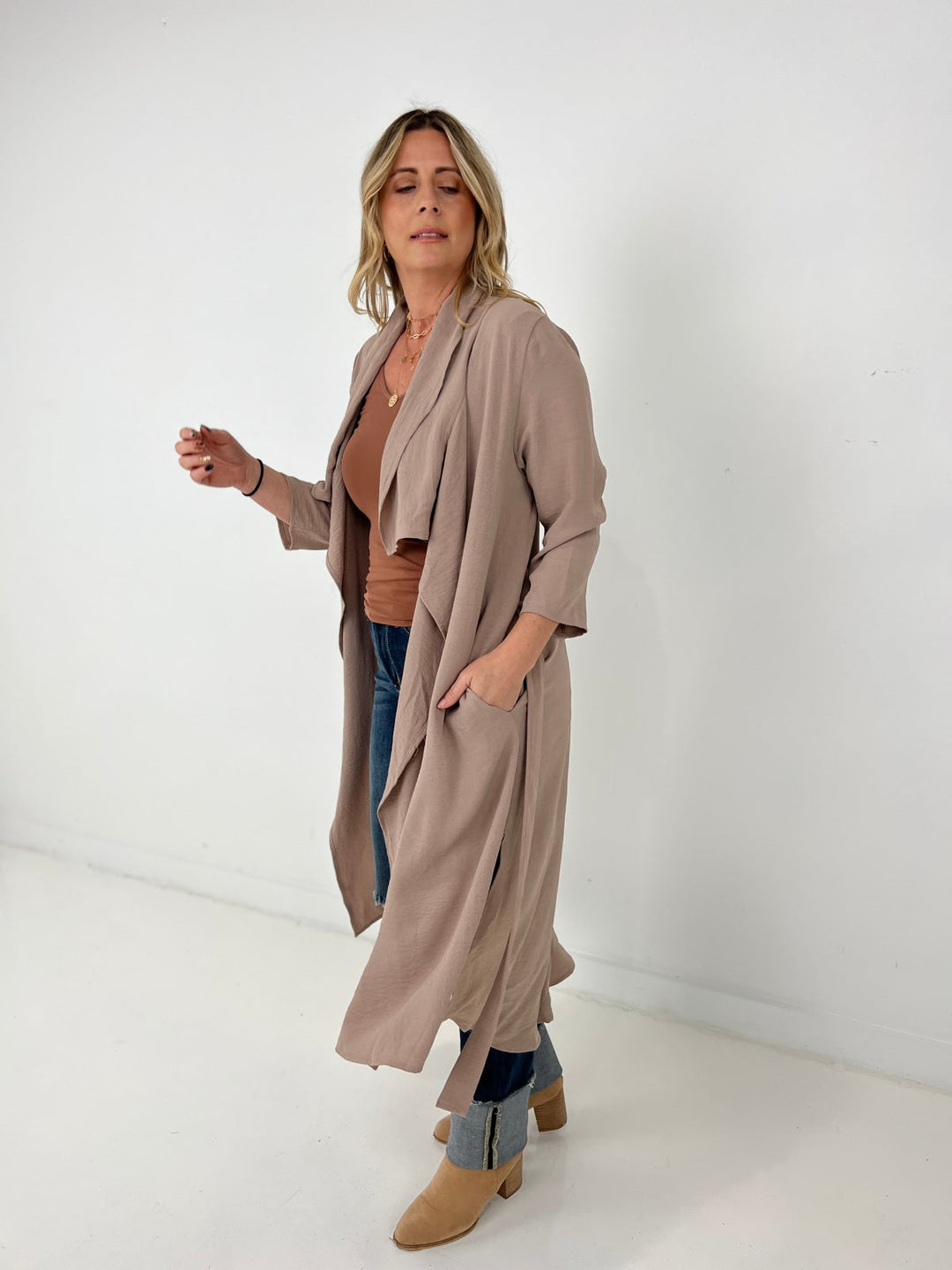 Draped Front  Jacket