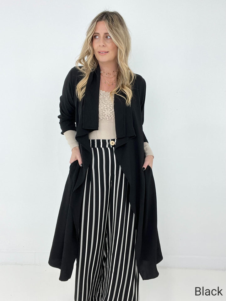 Draped Front  Jacket