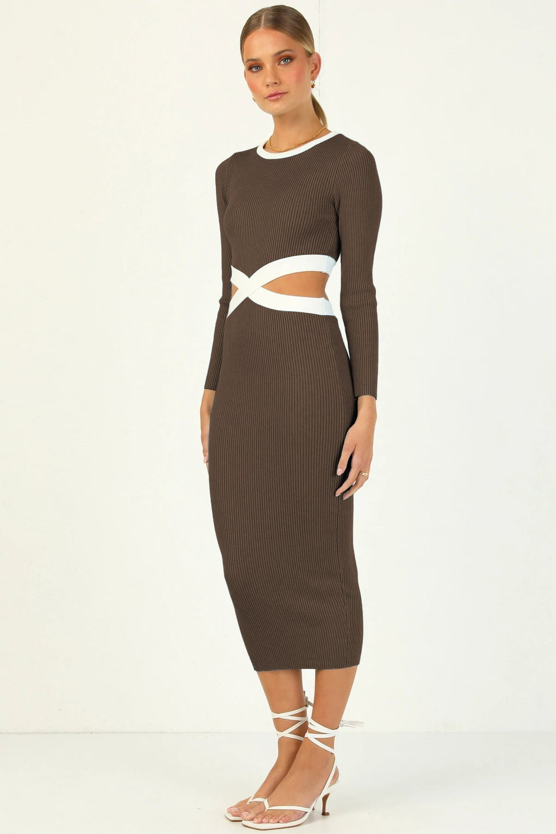 Colorblock Maxi Tube Dress