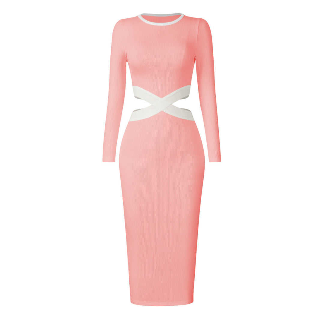 Colorblock Maxi Tube Dress