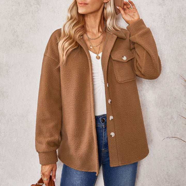 Collared Sherpa Fleece Jacket