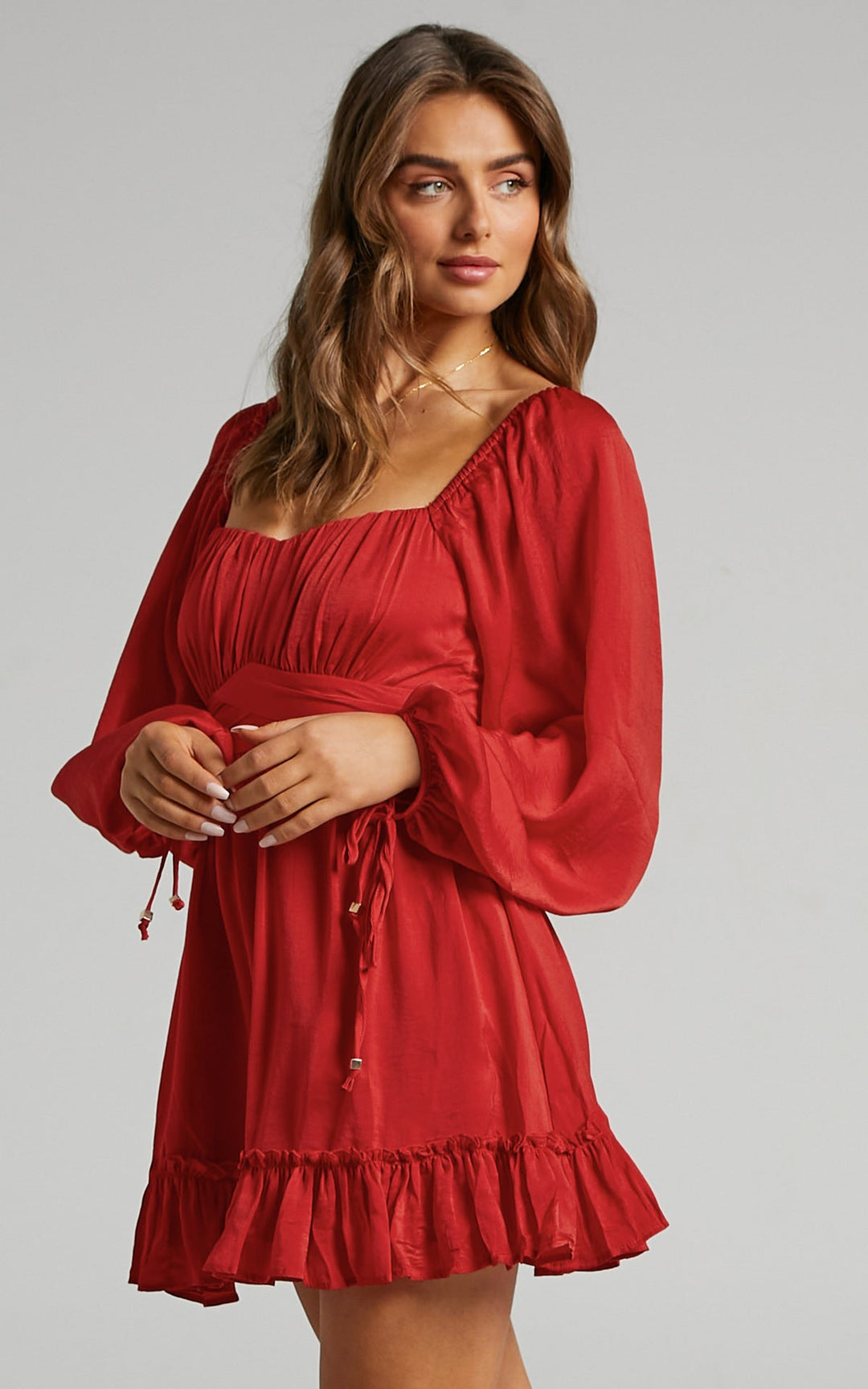Ruffle Hem A-line Dress
