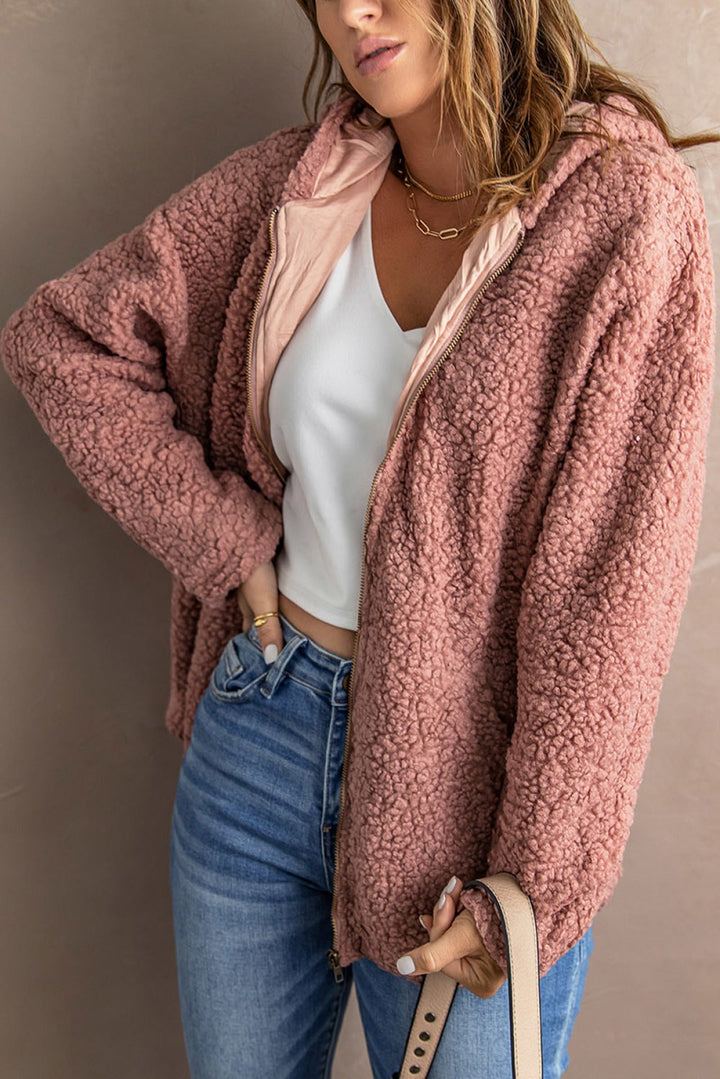 Zip Up Hooded Coat