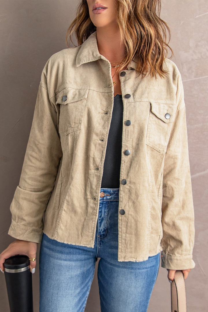 Corduroy Buttoned Jacket