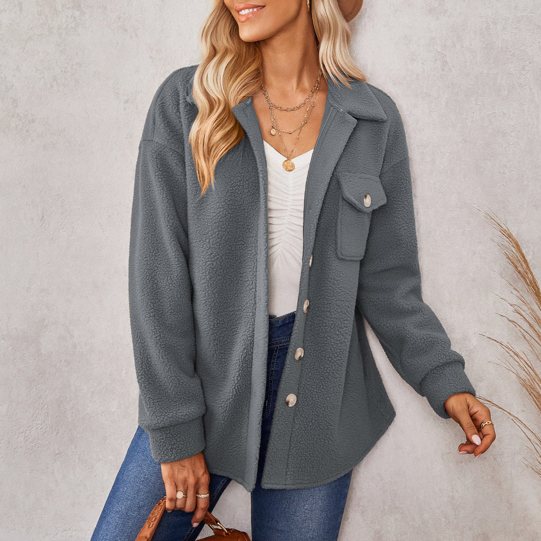 Collared Sherpa Fleece Jacket