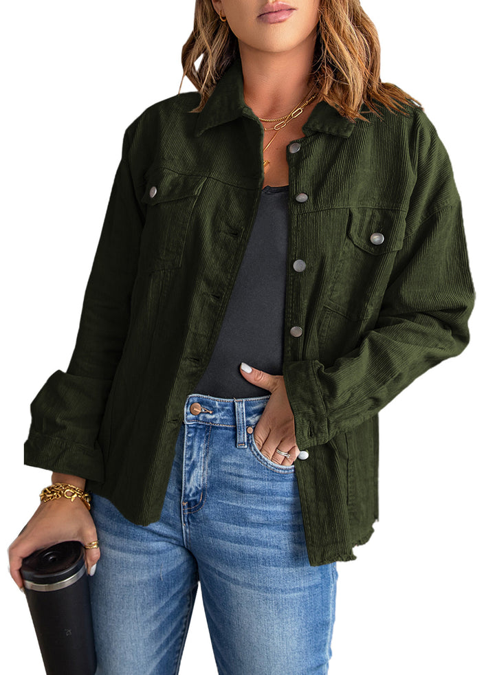 Corduroy Buttoned Jacket