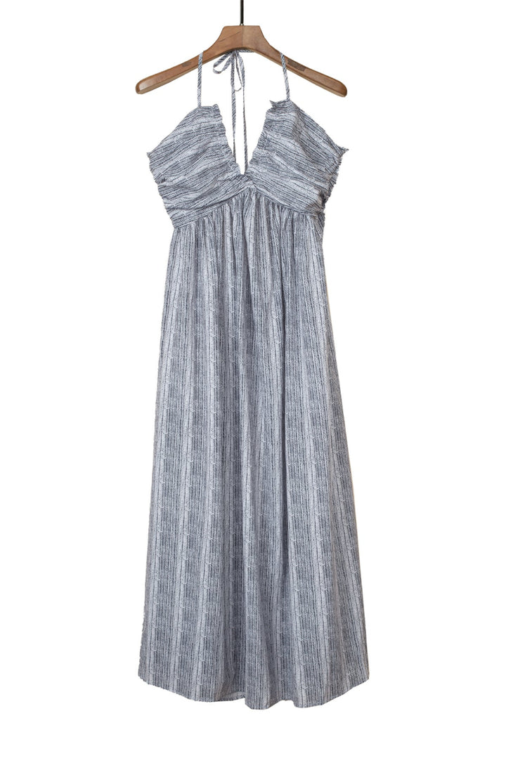 Halter Backless Maxi Dress