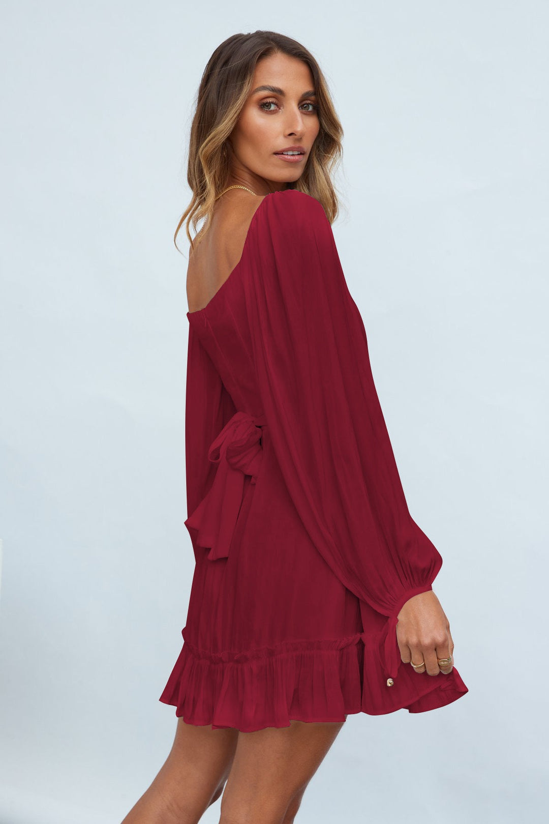 Ruffle Hem A-line Dress