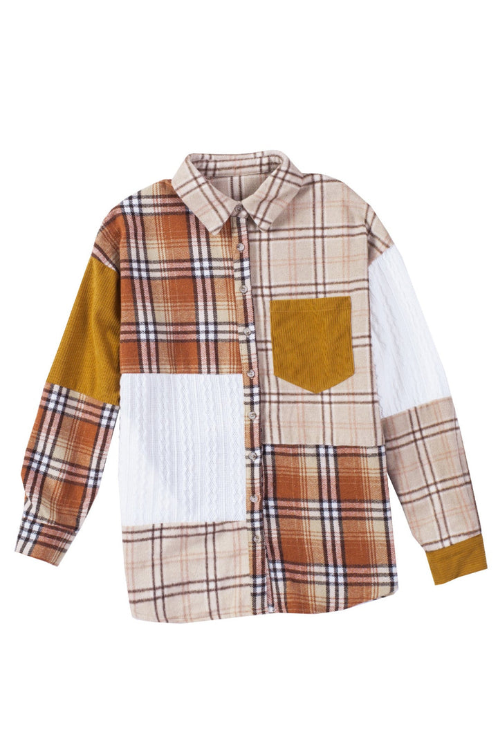 Patchwork Shirt Jacket