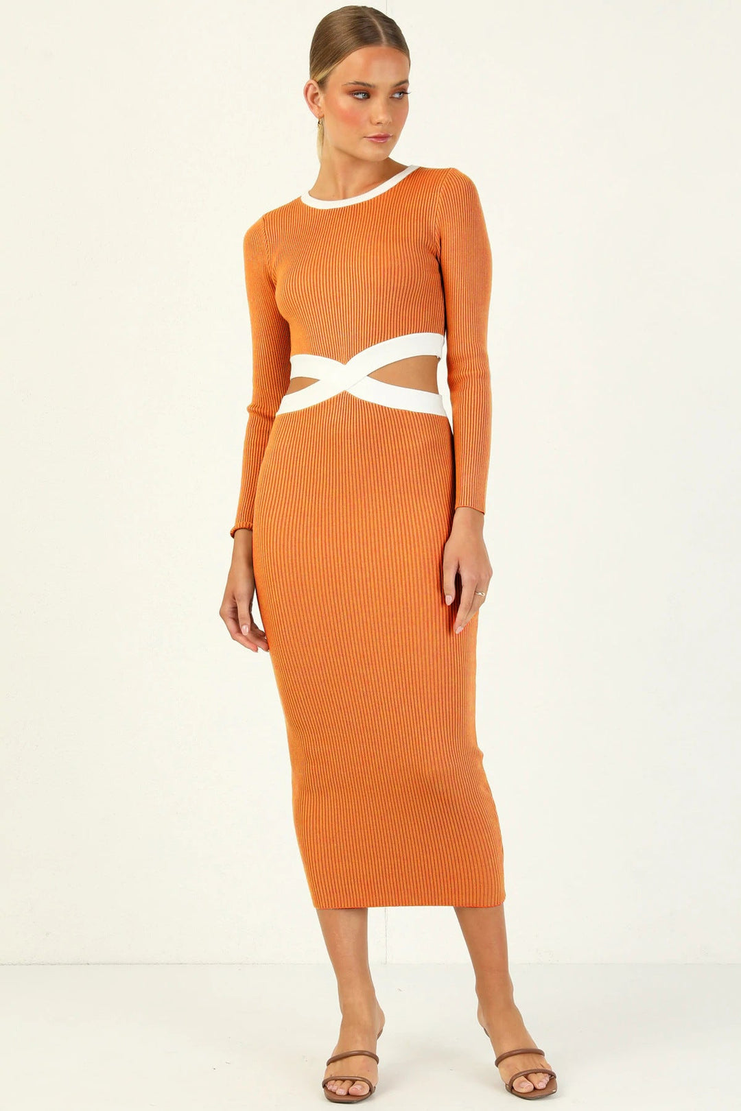Colorblock Maxi Tube Dress