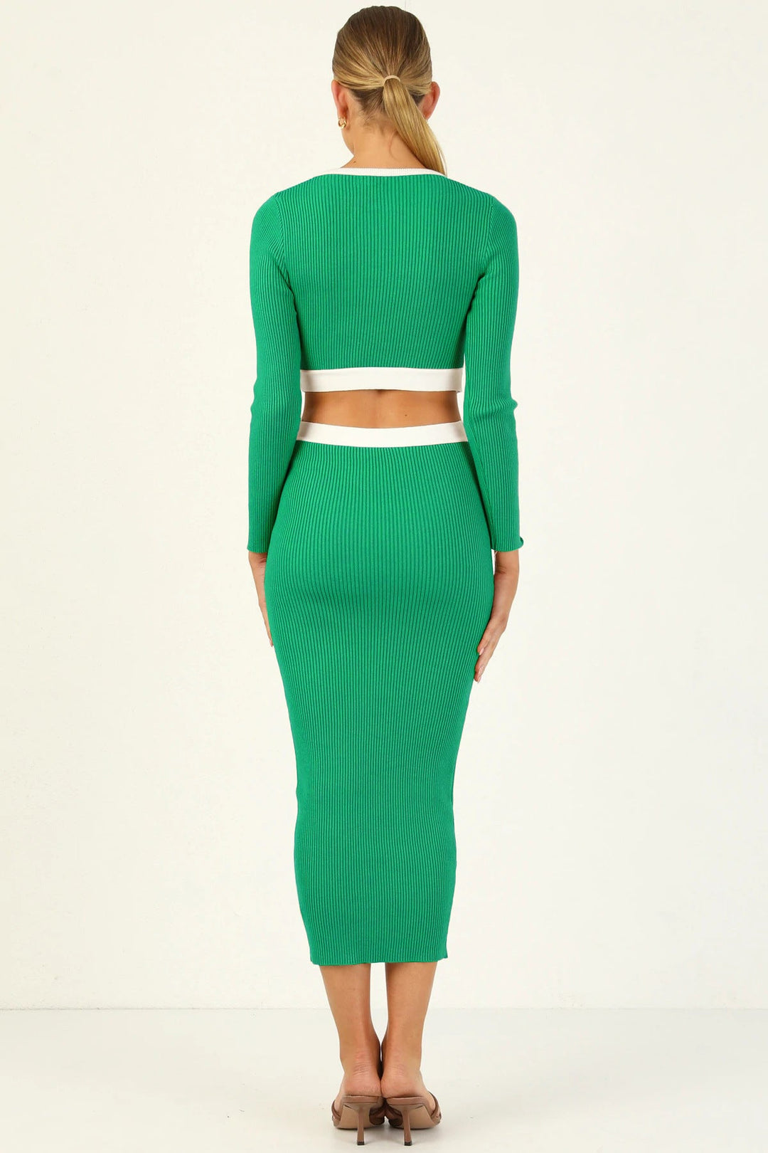 Colorblock Maxi Tube Dress