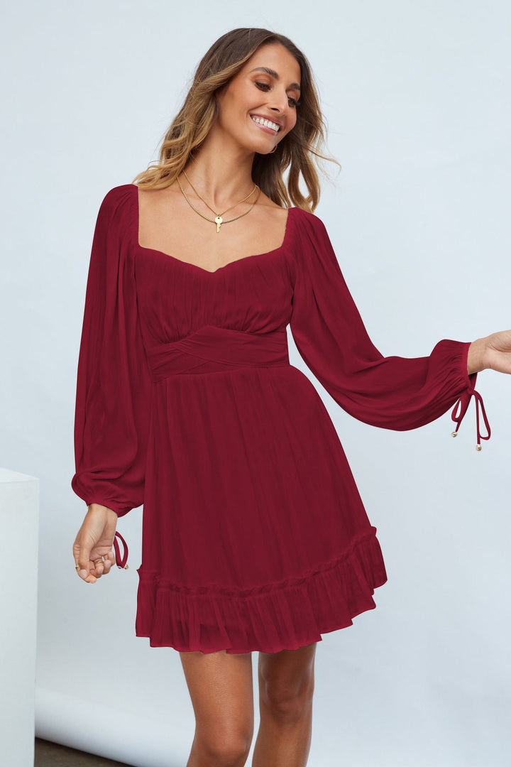 Ruffle Hem A-line Dress