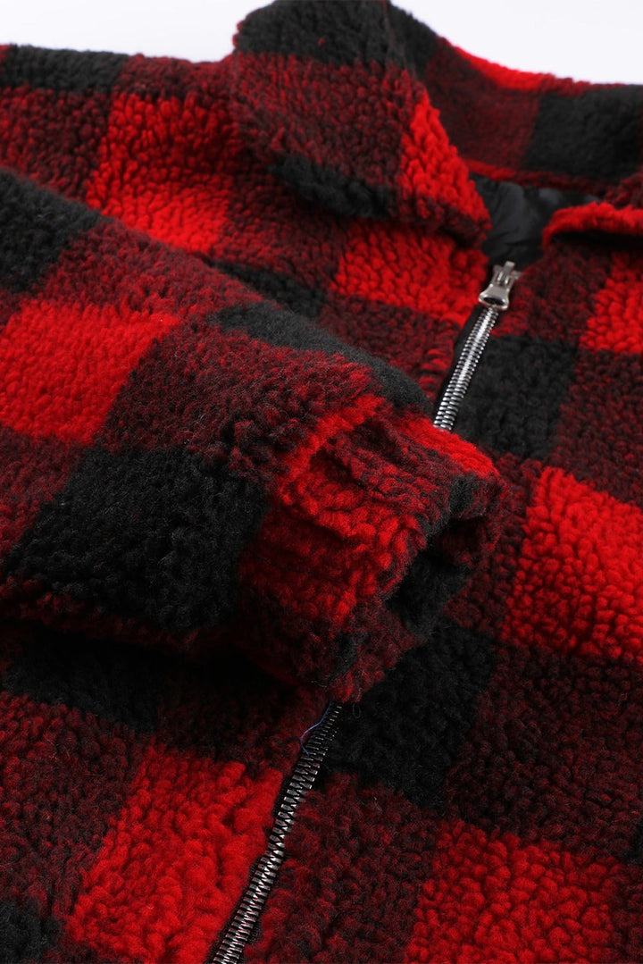 Leopard Print Sherpa Jacket Coat