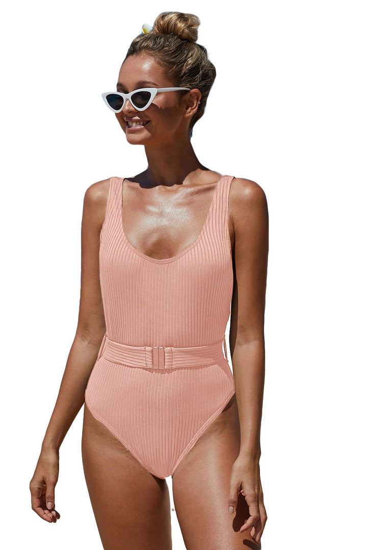 Ribbed One-piece Swimsuit
