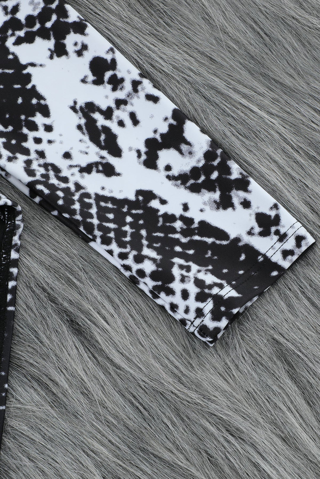 Leopard Print Zipper Cut-Out Swimsuit