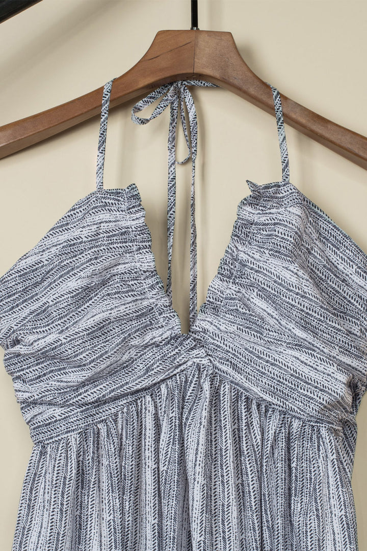 Halter Backless Maxi Dress