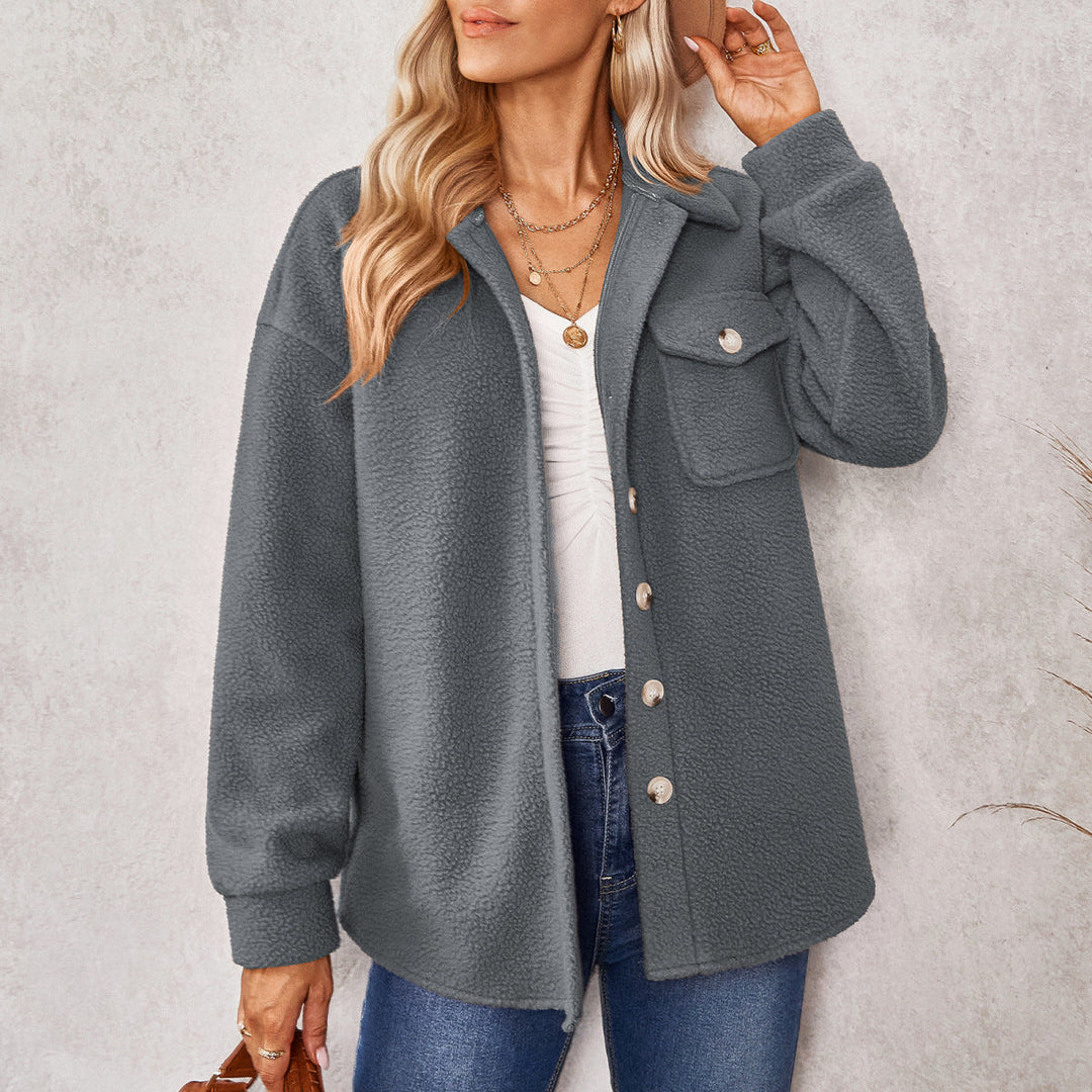 Collared Sherpa Fleece Jacket
