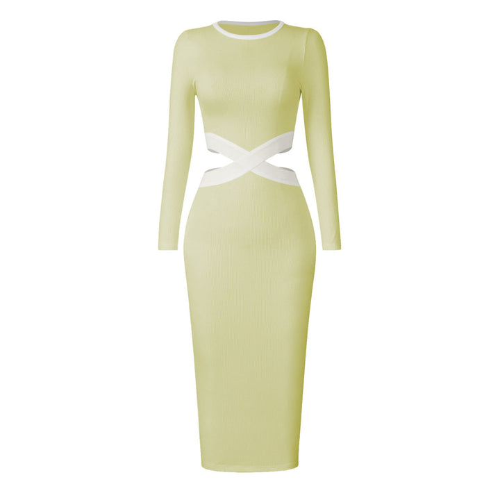 Colorblock Maxi Tube Dress