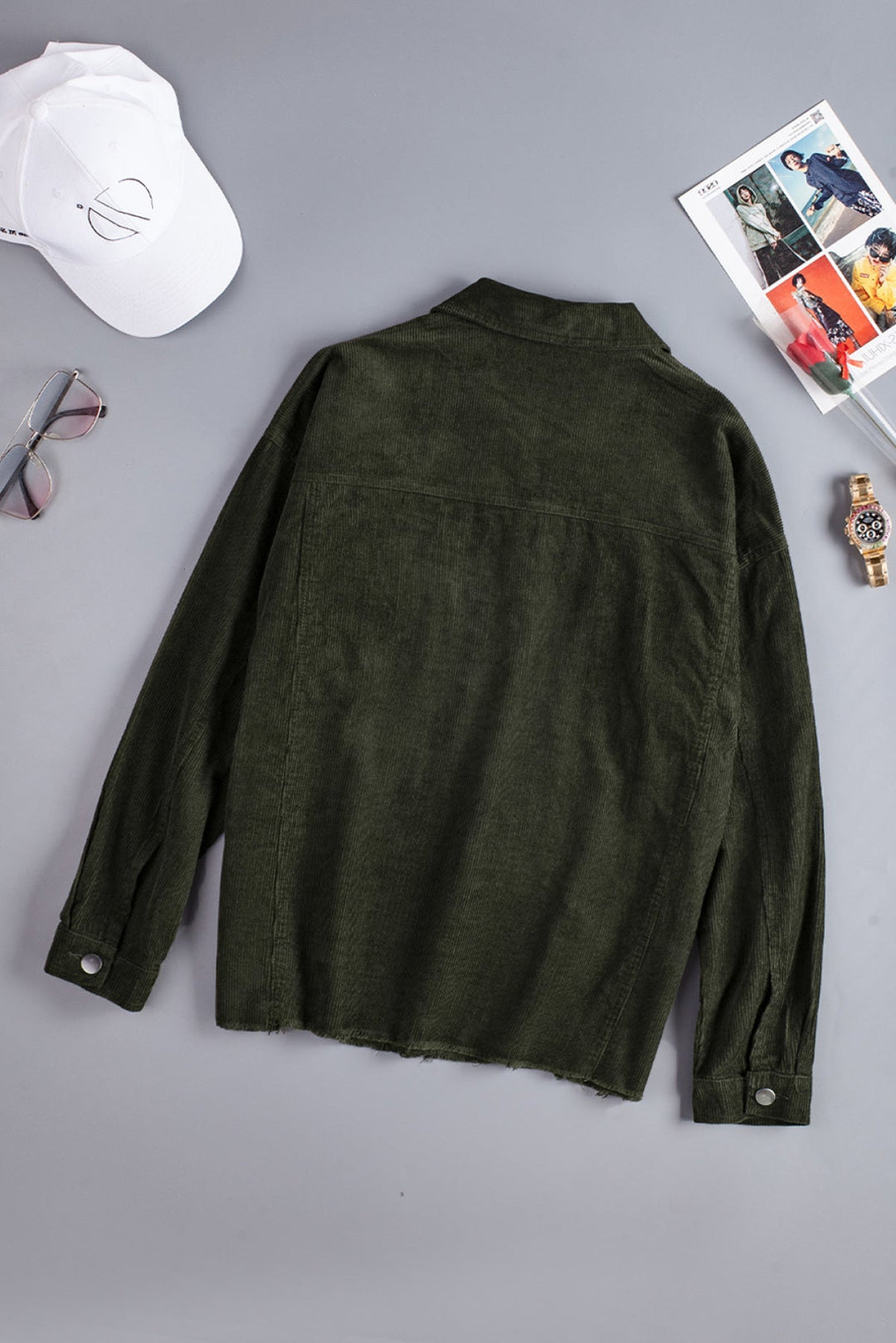 Corduroy Buttoned Jacket