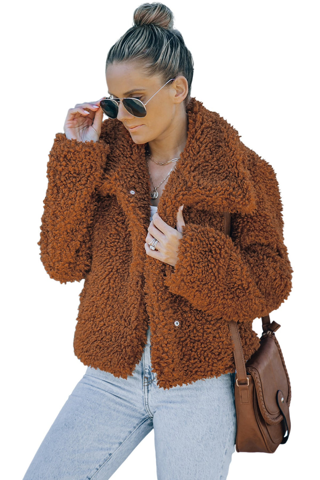 Cropped Teddy Coat