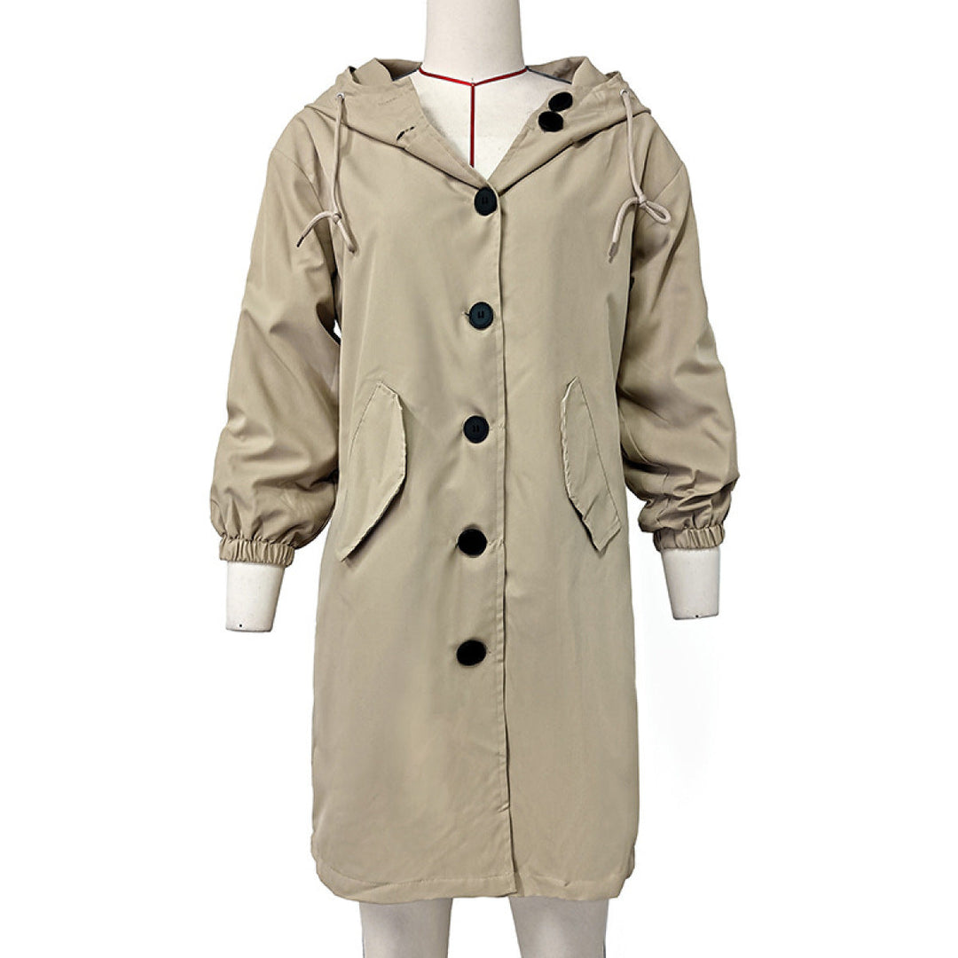 Casual Long-Sleeved Single-Breasted Coat